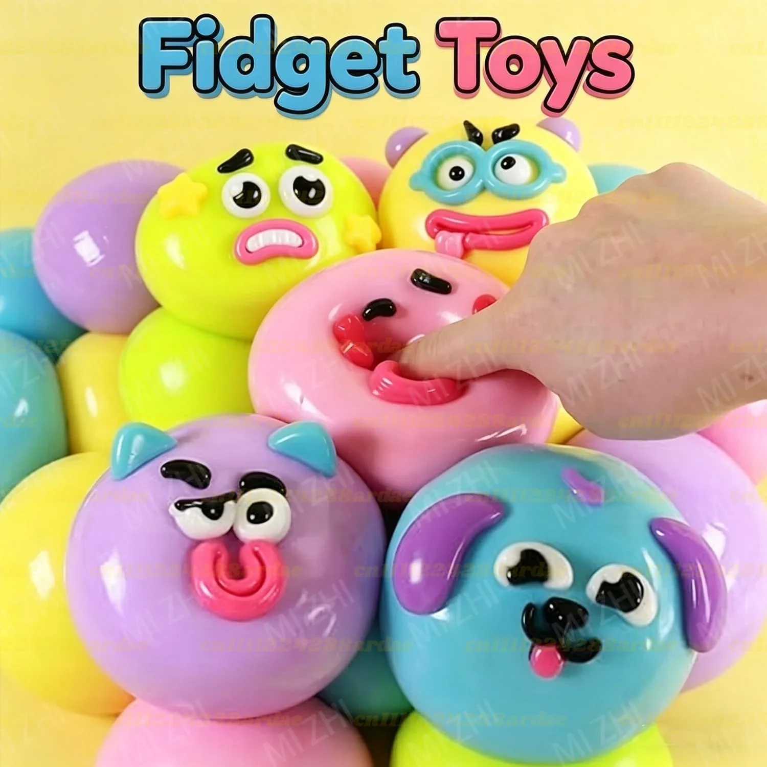 Dog Toys - ของเล่นบีบ Smushers Squishy รุ่นใหม่ปี 2026, ของเล่นบีบเปลี่ยนหน้ารูปสุนัข