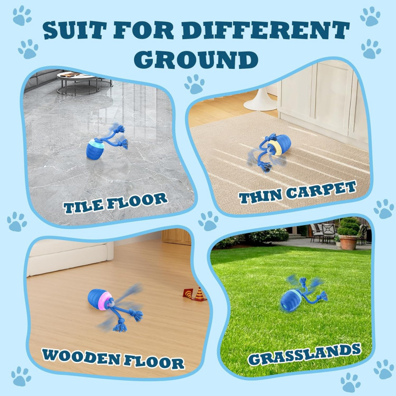 ของเล่นสุนัขแบบเคลื่อนที่อัตโน - Automatic Moving Dog Ball บทวิจารณ์และราคา