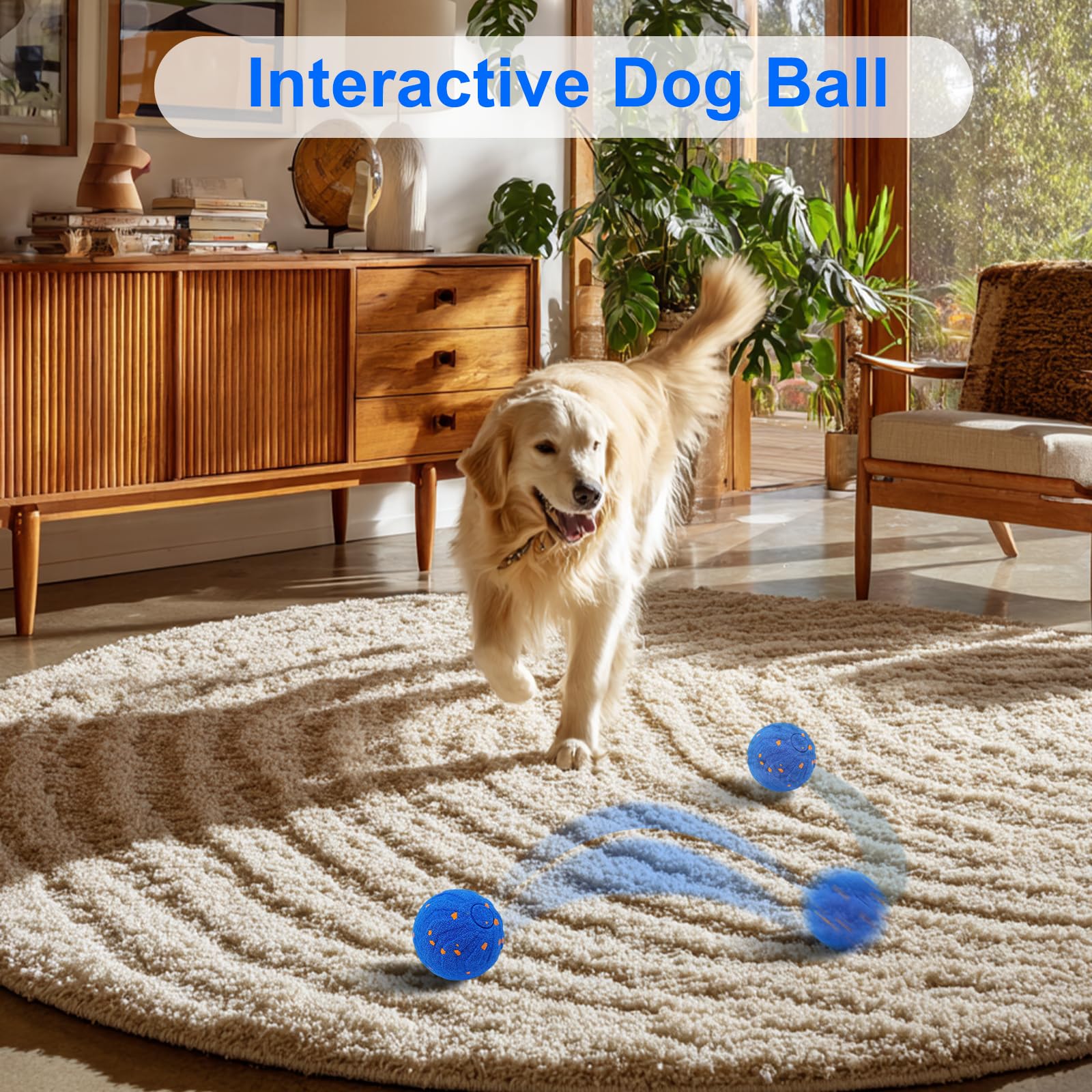 ลูกบอลสุนัขแบบอินเทอร์แอคทีฟ,  - Automatic Moving Dog Ball บทวิจารณ์และราคา