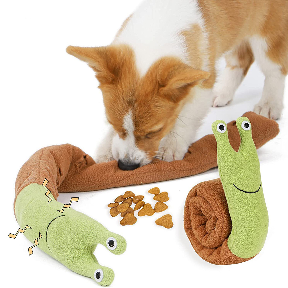 ของเล่นสุนัข แมว หอยทาก ของเล่ - Dog Puzzle Feeder Toy บทวิจารณ์และราคา